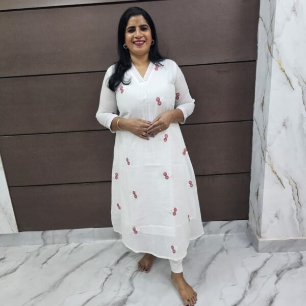 White kurtie -10001