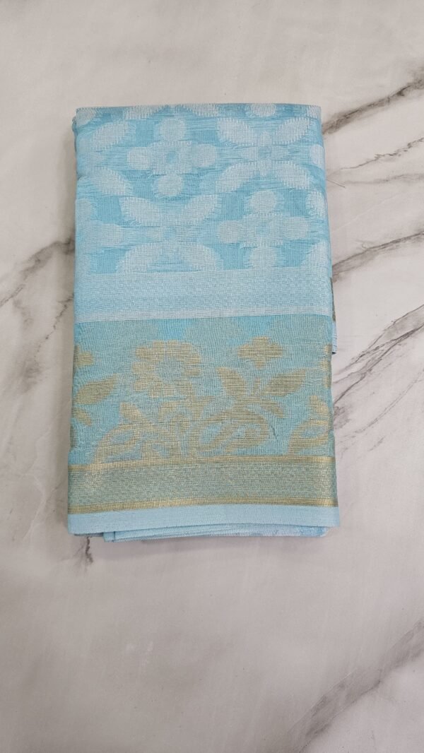 Jackard Cotton sarees -SRS 10007 - Image 4