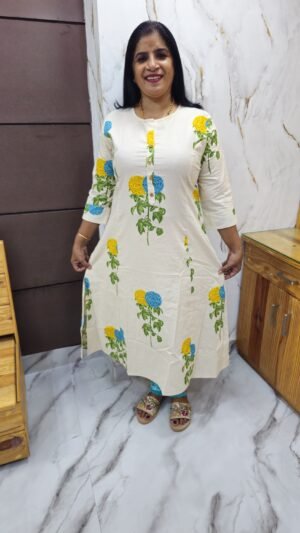 Handloom Cotton Kurtie -KRT 6000