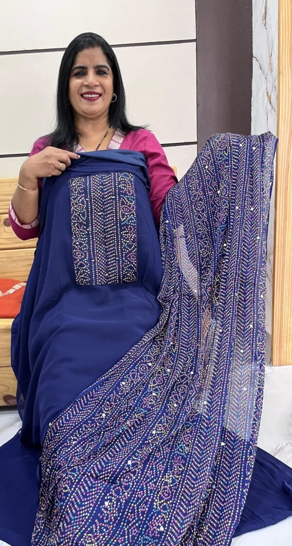 Fox Georgette - Unstitched Material - Image 2
