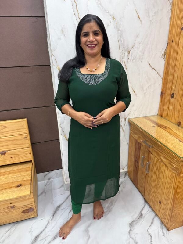 GEORGETTE Hand work kurties-KRT 5003