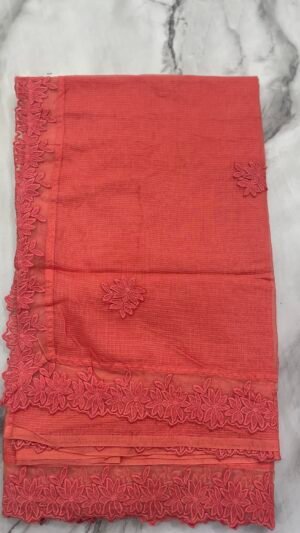 Saree   with lace Border -Srs 10009