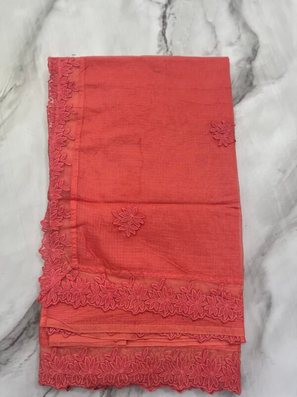 Saree   with lace Border -Srs 10009