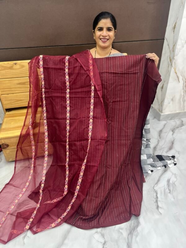 Soft Silk Unstiched Material-Us 40004 - Image 6