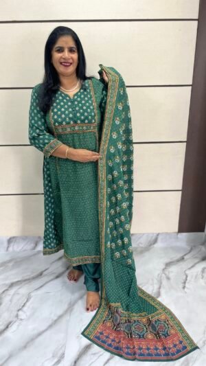 Modal Silk Unstiched Suit Set  us -40006