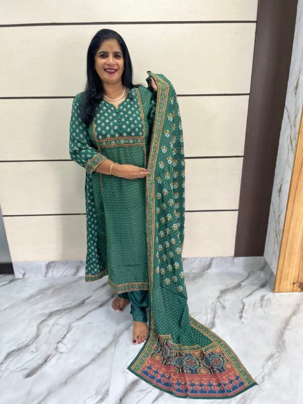 Modal Silk Unstiched Suit Set  us -40006