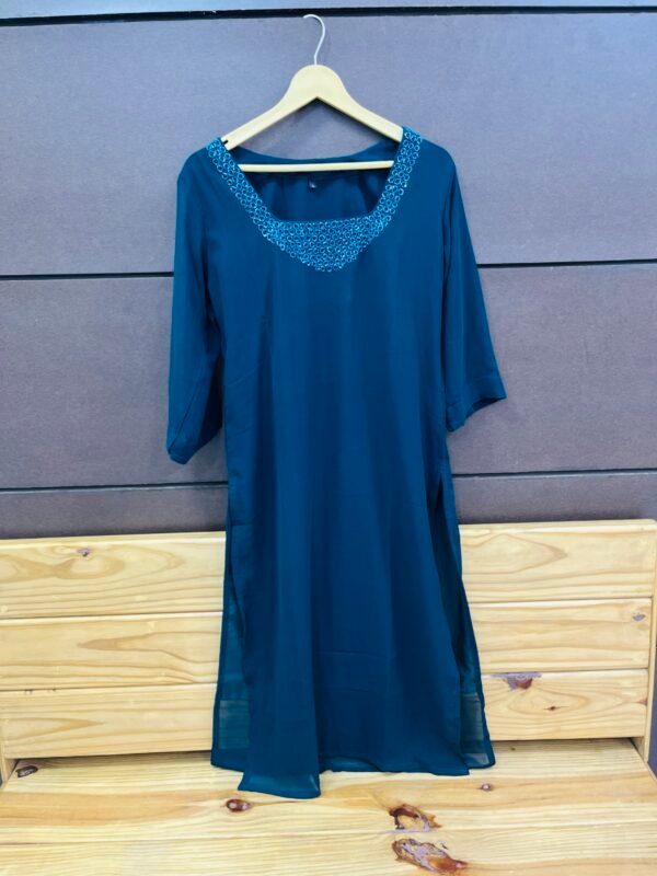 GEORGETTE Hand work kurties-KRT 5003 - Image 3