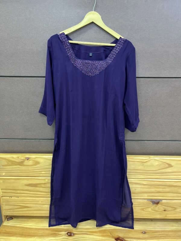 GEORGETTE Hand work kurties-KRT 5003 - Image 2