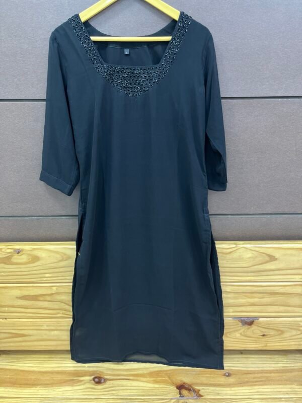 GEORGETTE Hand work kurties-KRT 5003 - Image 4
