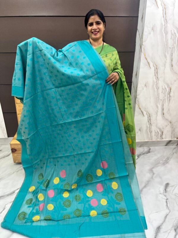Tussur Chanderi Silk Sarees -SRS 4007 - Image 5