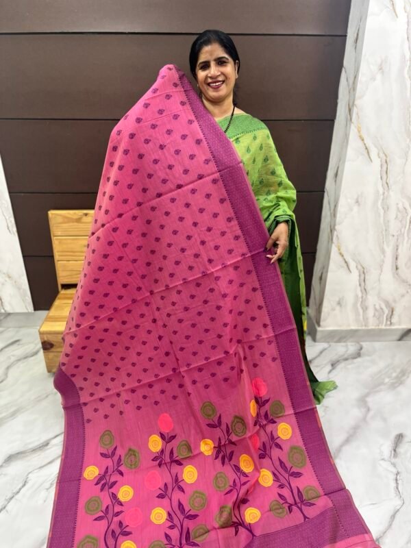 Tussur Chanderi Silk Sarees -SRS 4007 - Image 3