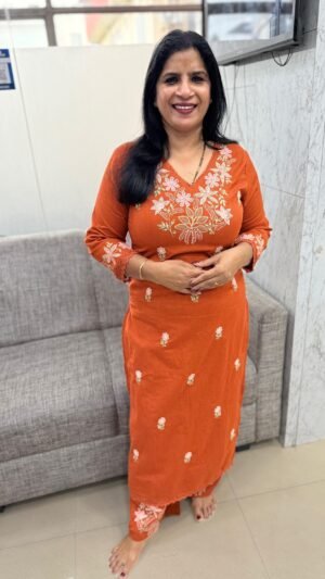 Handloom cotton Co-ord set-Cd0098