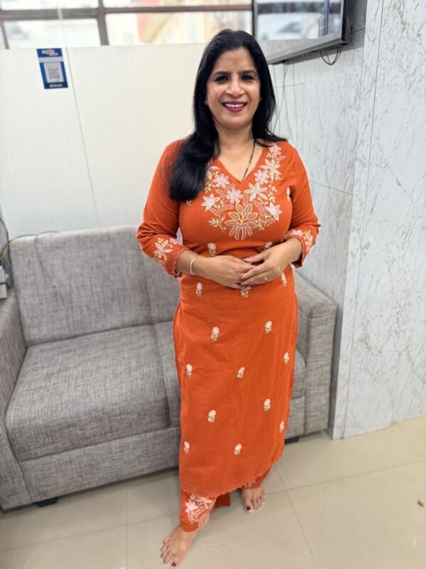 Handloom cotton Co-ord set-Cd0098