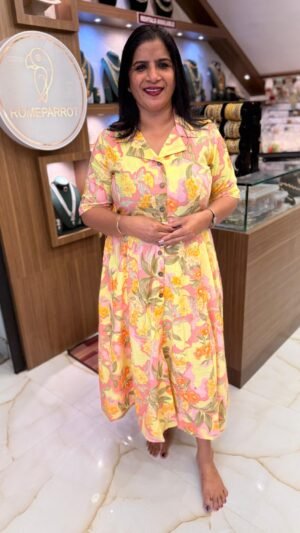 Cotton frock come kurtie-KRT234