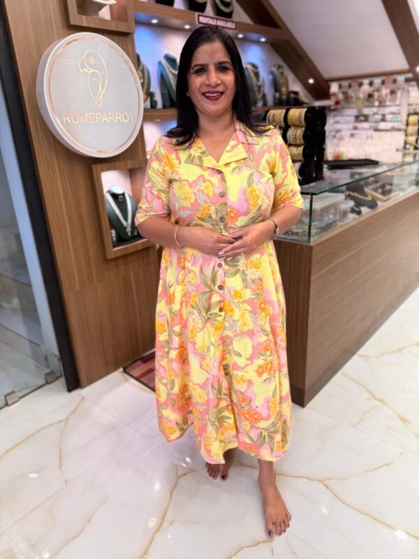 Cotton frock come kurtie-KRT234