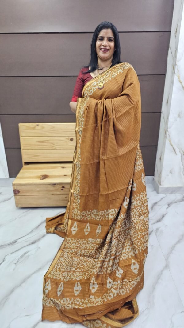 Tussur Chanderi silk sarees-SRS00096 - Image 3