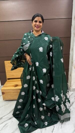 Semi silk sarees-SRS2009
