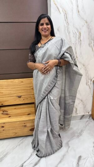 Khadhi linen sarees-SRS 10101
