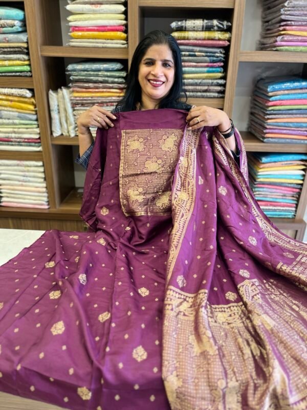 Unstitched Banarasi Suit Set -Us 5550 - Image 8