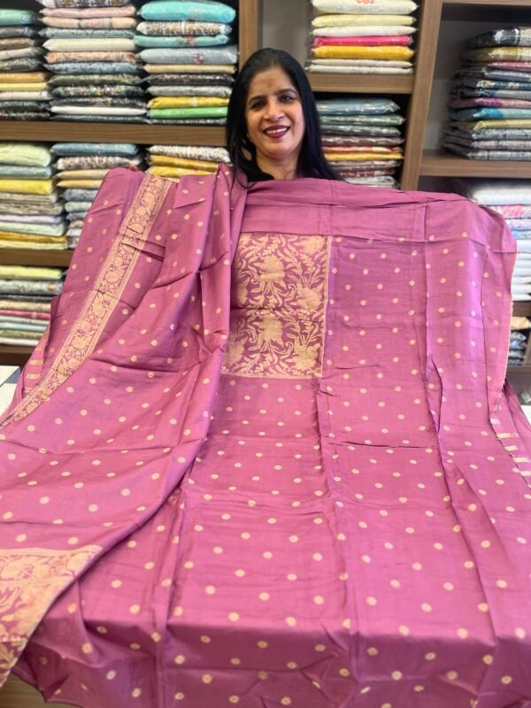 Unstitched Banarasi Suit Set -Us 5550 - Image 2