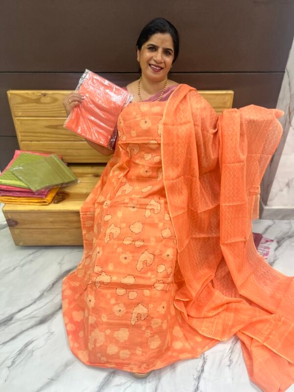 Unstitched Cotta Material Suit set-Us 0707 - Image 4