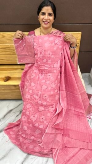 Unstitched Cotta Material Suit set-Us 0707