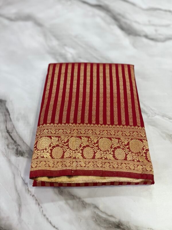 Banarasi silk saree with kanchipuram weaves-SRS 0202