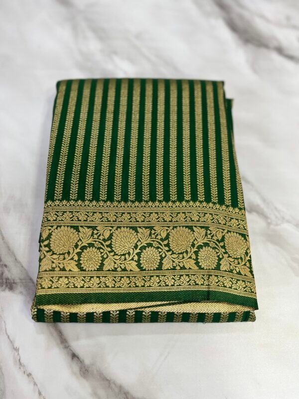 Banarasi silk saree with kanchipuram weaves-SRS 0202 - Image 3