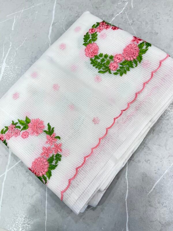 White mooga check cotta-srs3456