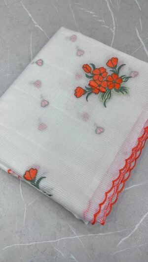 Moonga check cotta Sarees -SRS5432