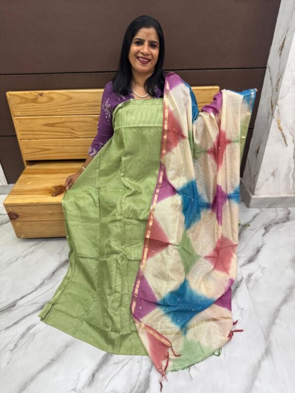Silky cotta Unstiched suit set-443355 - Image 2