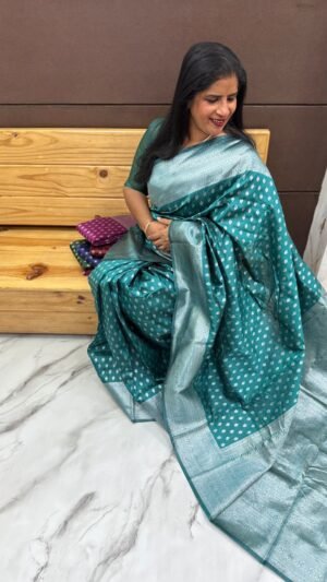 Semi Banarasi Sarees-SRS887744