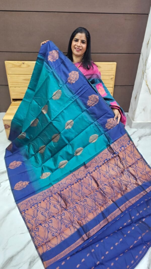 Semi silk sarees -SRS-7656 - Image 5