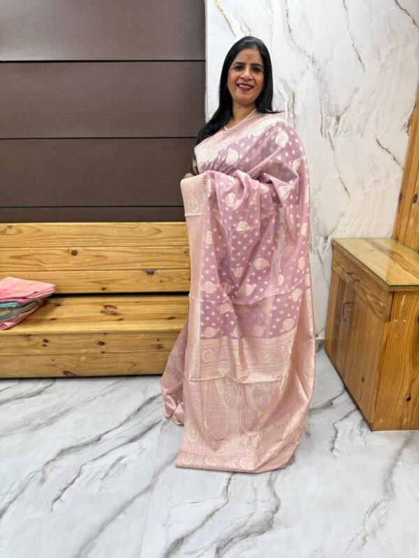 Semi Banarasi silk saree-SRS - Image 5