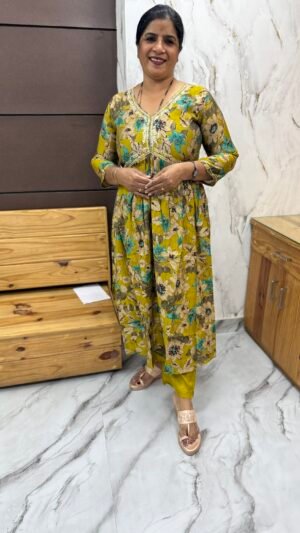 Muslin silk co-ord set-90978