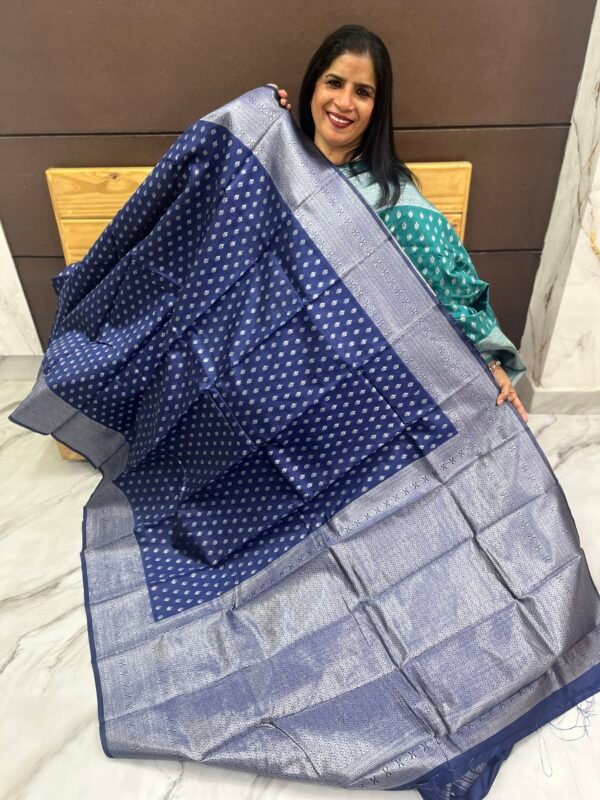 Semi Banarasi Sarees-SRS887744 - Image 4
