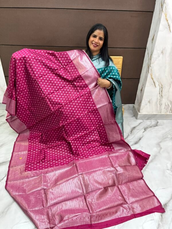 Semi Banarasi Sarees-SRS887744 - Image 2