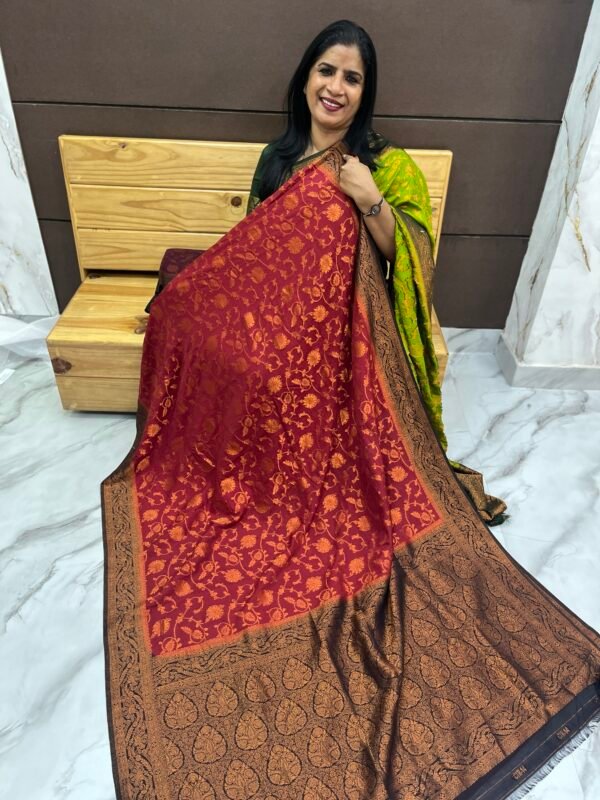 Banarasi silk sarees-SRS1154 - Image 5