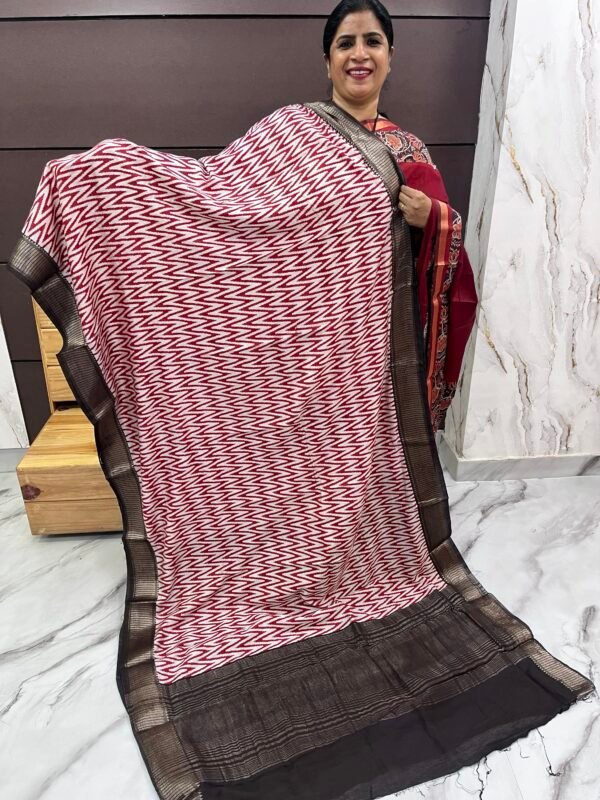 Silk chanderi sarees -SRS00567 - Image 3