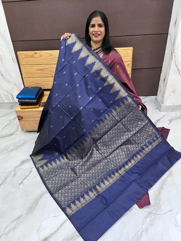Soft semi silk sarees - Image 7