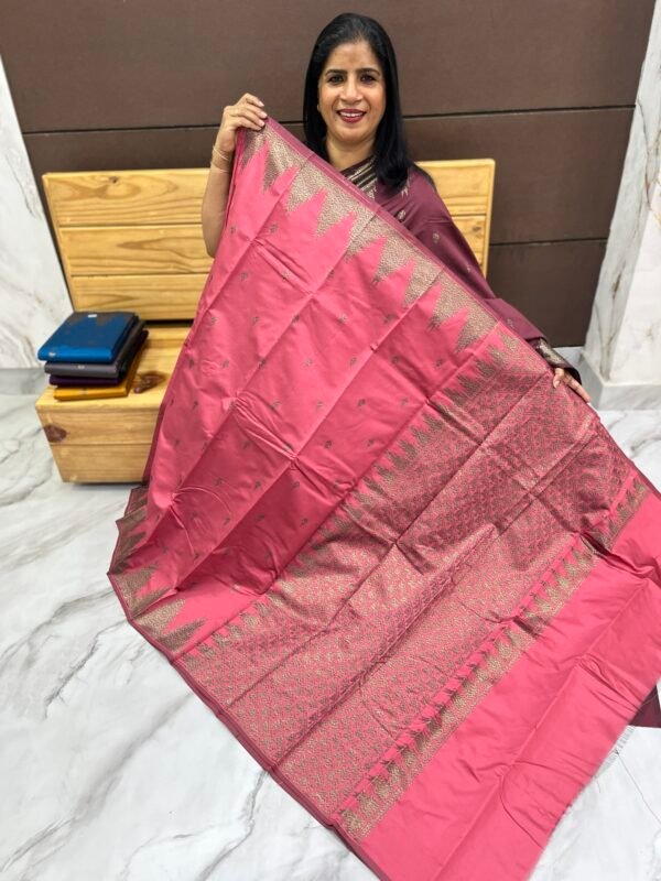 Soft semi silk sarees - Image 4