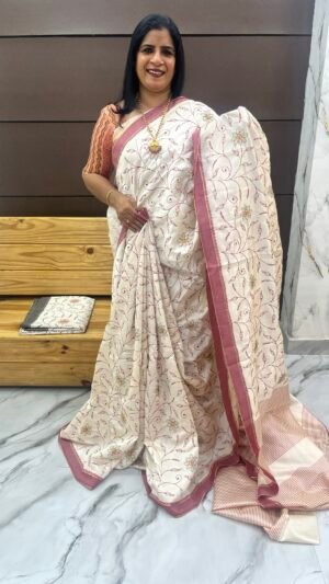 Semi silk sarees-Srs56784