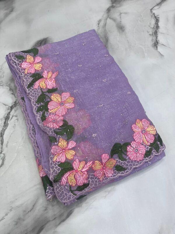 Crape chiffon sarees-SRS010192 - Image 4