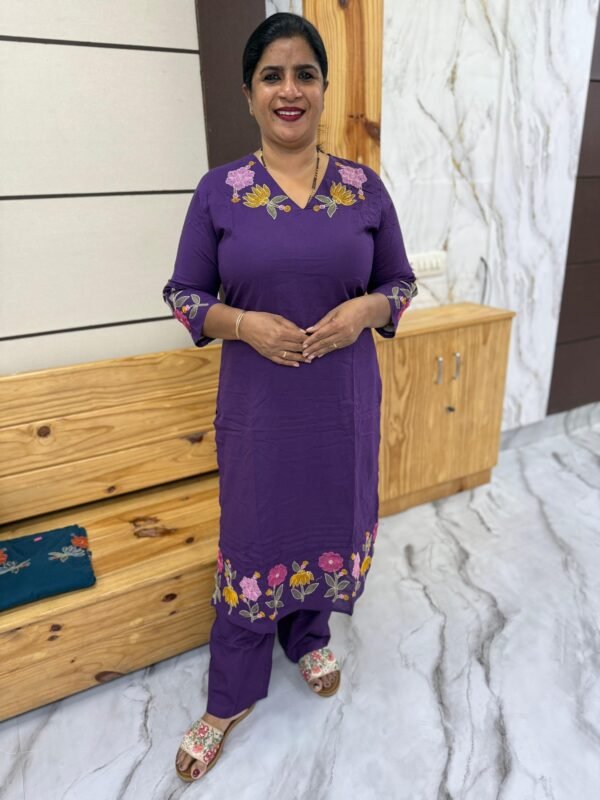 Cotton -Co-ord set-COD17188 - Image 2