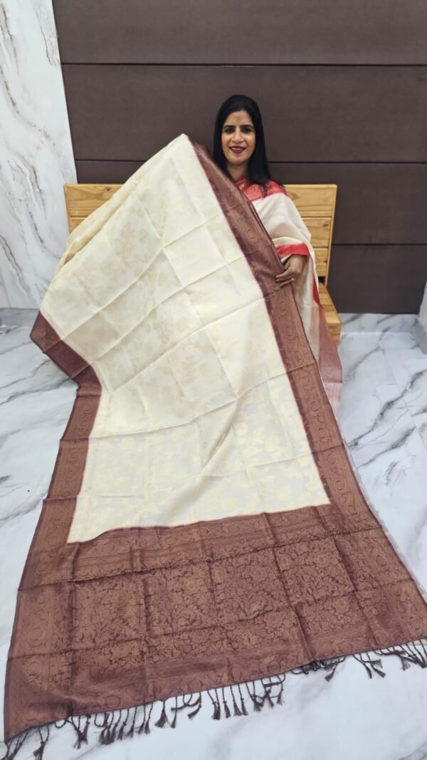 Semi Banarasi silk sarees-SRS5272 - Image 2