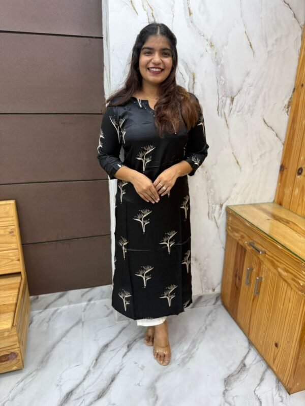 Satin Silk Kurti - KRT456