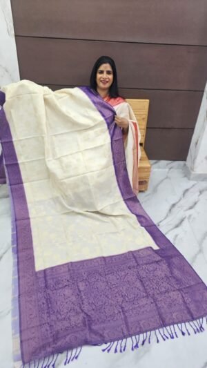 Semi Banarasi silk sarees-SRS5272