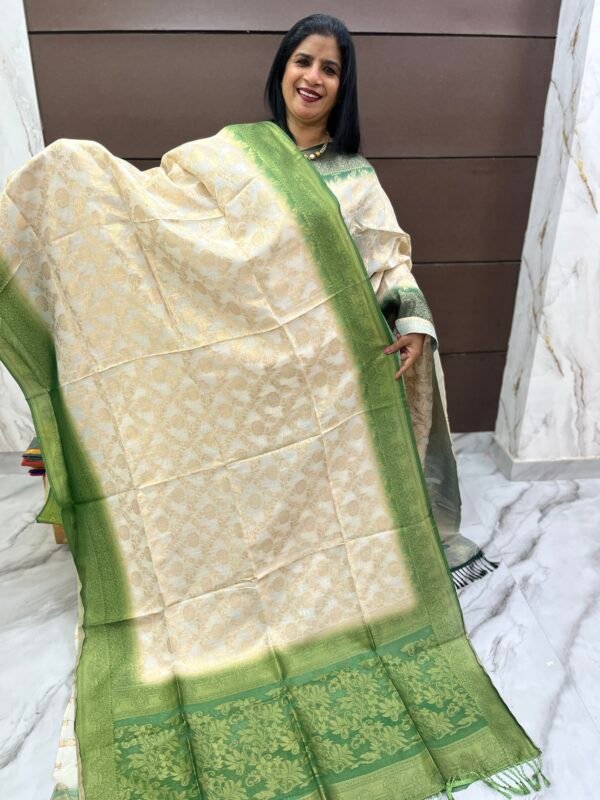 Semi Banarasi silk sarees-SRS16383 - Image 5