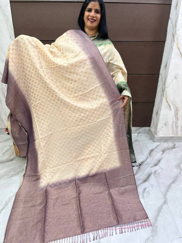 Semi Banarasi silk sarees-SRS16383 - Image 4