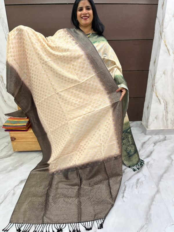 Semi Banarasi silk sarees-SRS16383 - Image 3